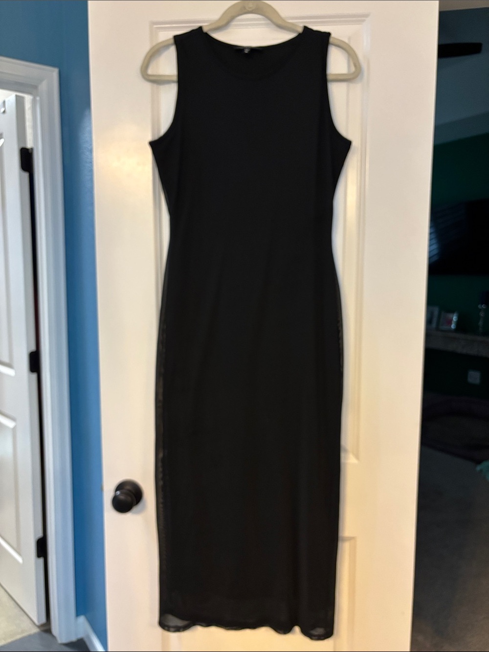 See You Monday Black Sleeveless Maxi Dress